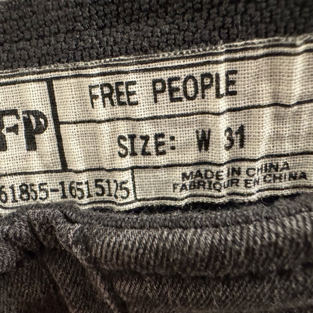 Free People Charcoal Trousers